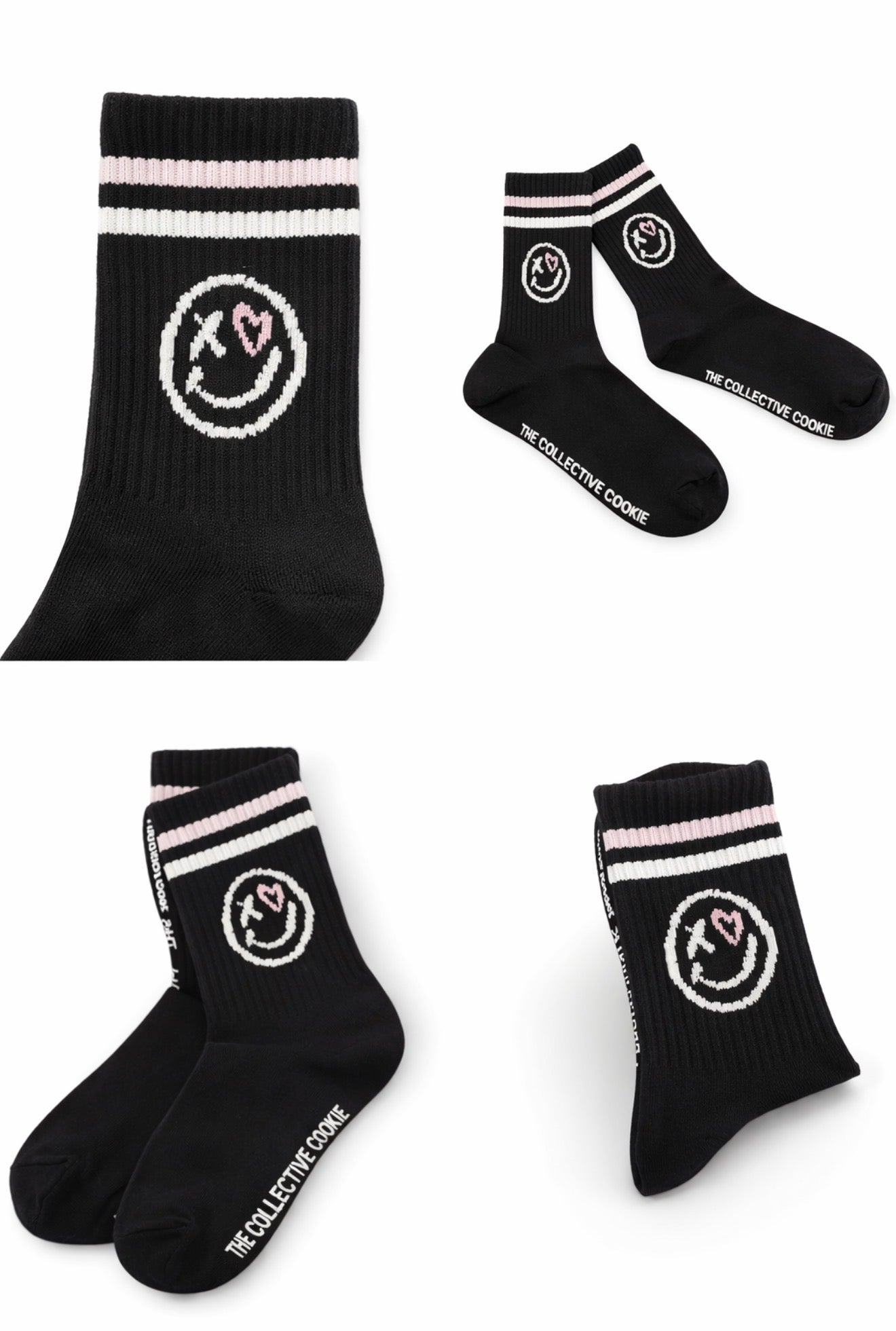 The Collective Cookie Logo Socks – Black