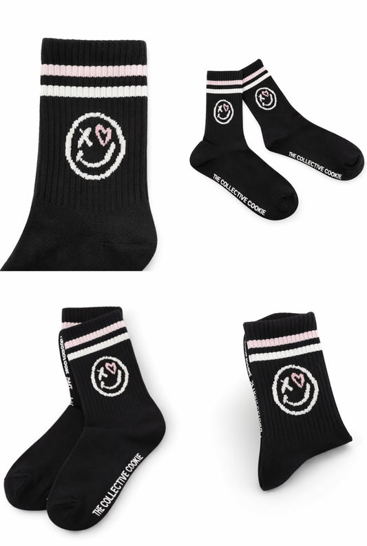 The Collective Cookie Logo Socks – Black
